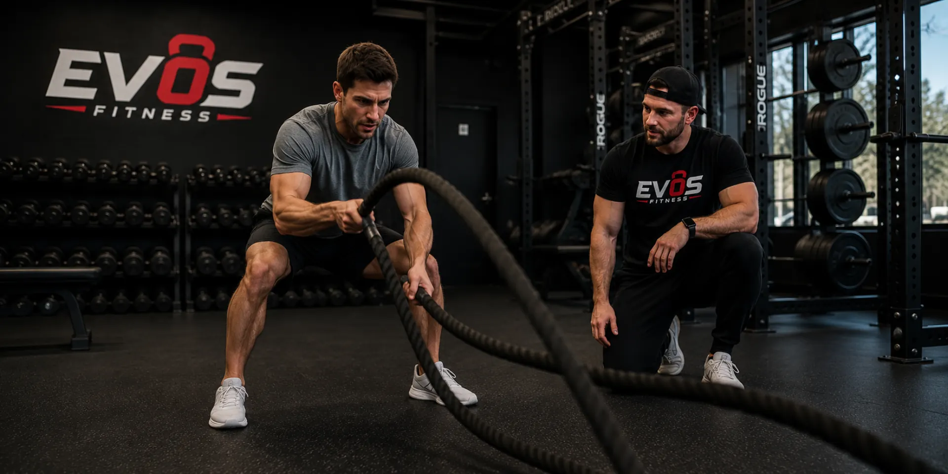 Athlete training in the EVOS Fitness studio